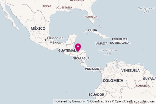 Honduras on world map