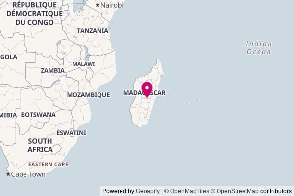 Madagascar on world map
